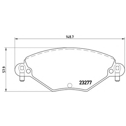 Photo Kit de plaquettes de frein, frein à disque BREMBO P61071