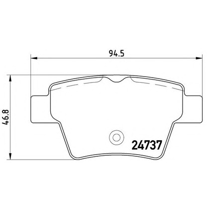 Foto Juego de pastillas de freno BREMBO P61100