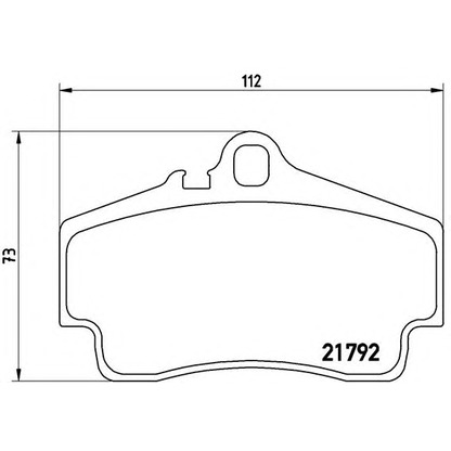 Photo Brake Pad Set, disc brake BREMBO P65008