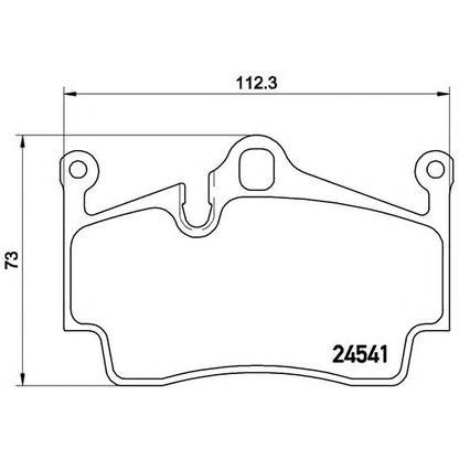 Photo Brake Pad Set, disc brake BREMBO P65028