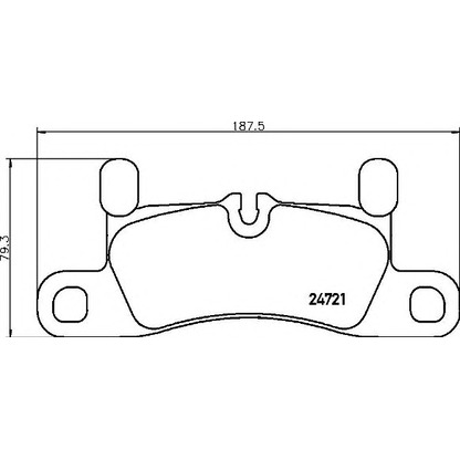 Zdjęcie Zestaw klocków hamulcowych, hamulce tarczowe BREMBO P65030