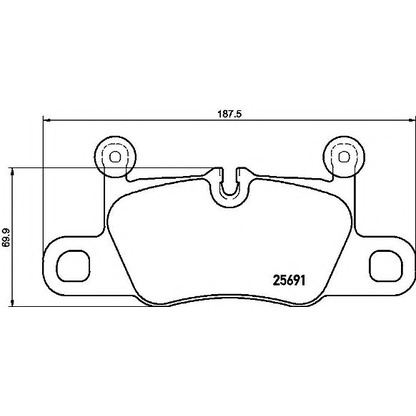 Zdjęcie Zestaw klocków hamulcowych, hamulce tarczowe BREMBO P65031