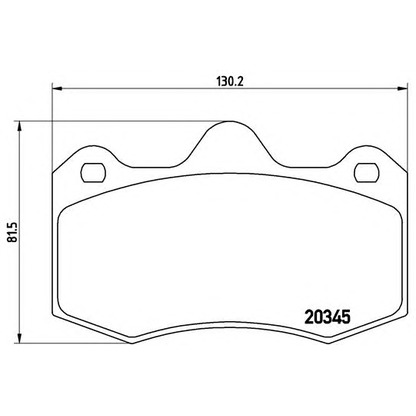 Photo Kit de plaquettes de frein, frein à disque BREMBO P68051