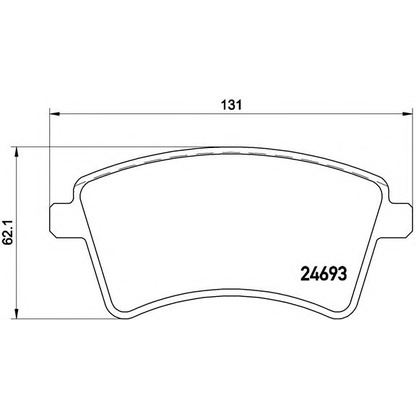 Foto Kit pastiglie freno, Freno a disco BREMBO P68053