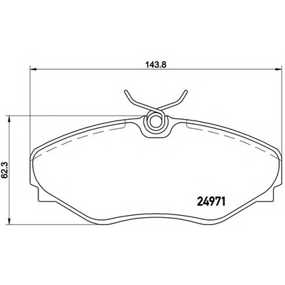 Foto Kit pastiglie freno, Freno a disco BREMBO P68055