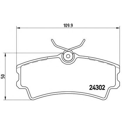 Foto Kit pastiglie freno, Freno a disco BREMBO P72001