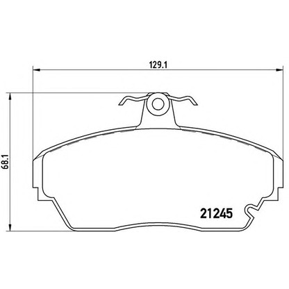 Foto Kit pastiglie freno, Freno a disco BREMBO P82001