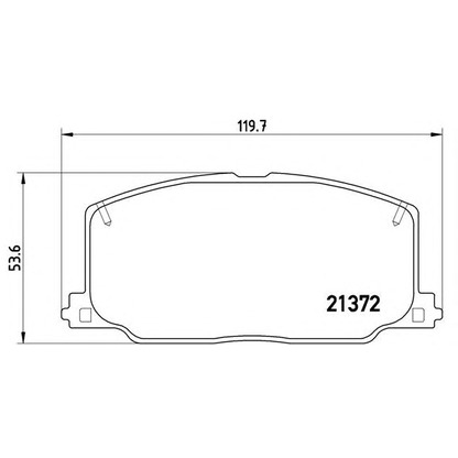 Photo Brake Pad Set, disc brake BREMBO P83016