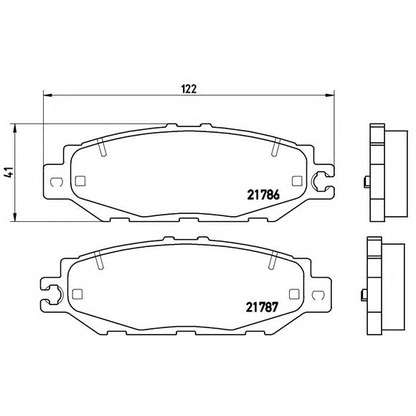 Фото Комплект тормозных колодок, дисковый тормоз BREMBO P83036