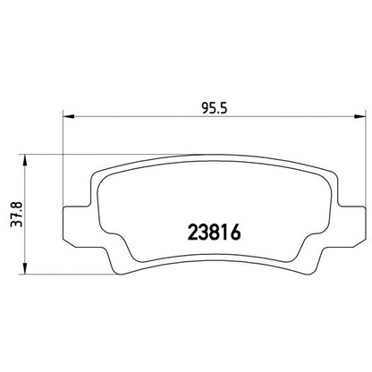 Photo Kit de plaquettes de frein, frein à disque BREMBO P83065