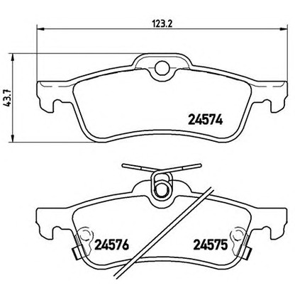 Foto Juego de pastillas de freno BREMBO P83087