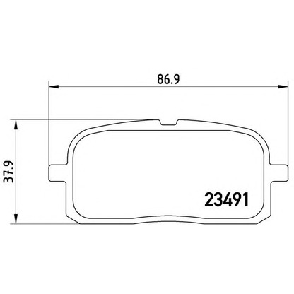 Foto Bremsbelagsatz, Scheibenbremse BREMBO P83116