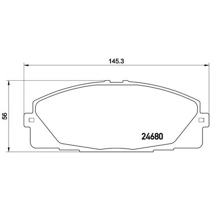 Фото Комплект тормозных колодок, дисковый тормоз BREMBO P83139