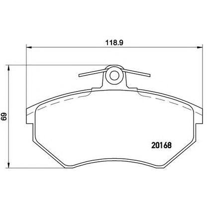 Foto Juego de pastillas de freno BREMBO P85011