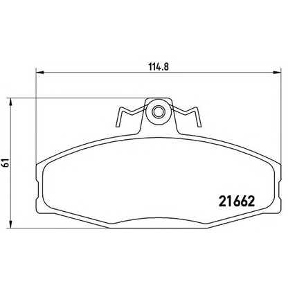 Foto Kit pastiglie freno, Freno a disco BREMBO P85022