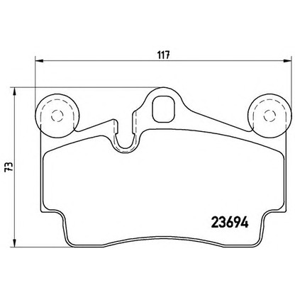 Foto Juego de pastillas de freno BREMBO P85070