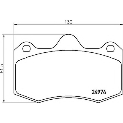 Foto Kit pastiglie freno, Freno a disco BREMBO P85134