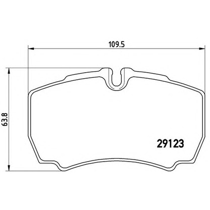 Photo Kit de plaquettes de frein, frein à disque BREMBO PA6023