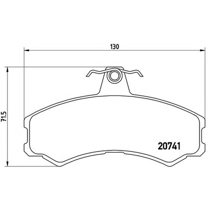 Foto Bremsbelagsatz, Scheibenbremse BREMBO PA6024