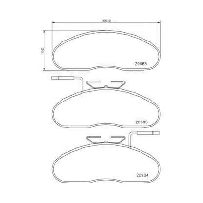 Photo Kit de plaquettes de frein, frein à disque BREMBO PB7002