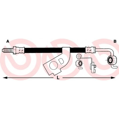 Zdjęcie Przewód hamulcowy elastyczny BREMBO T23010