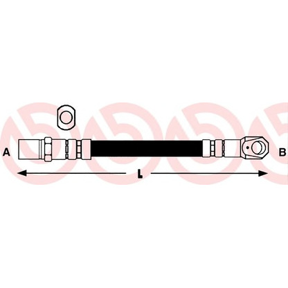 Photo Brake Hose BREMBO T23169