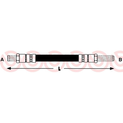 Photo Flexible de frein BREMBO T24006