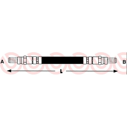 Foto Tubo flexible de frenos BREMBO T24008