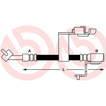 Photo Brake Hose BREMBO T24033