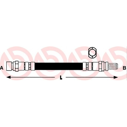 Photo Flexible de frein BREMBO T24046