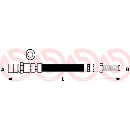 Photo Brake Hose BREMBO T24068