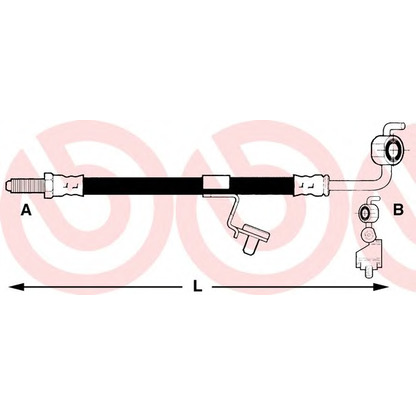 Photo Brake Hose BREMBO T24103