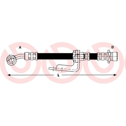 Photo Flexible de frein BREMBO T28016