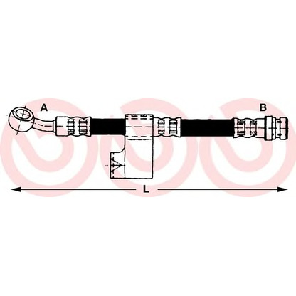 Zdjęcie Przewód hamulcowy elastyczny BREMBO T30016