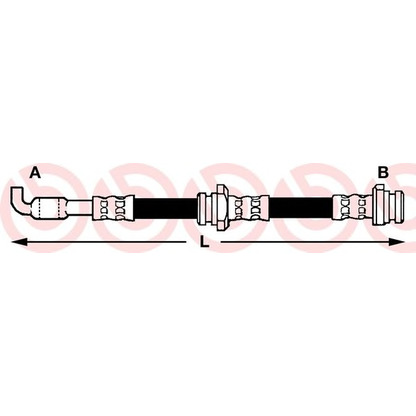 Foto Tubo flexible de frenos BREMBO T49018