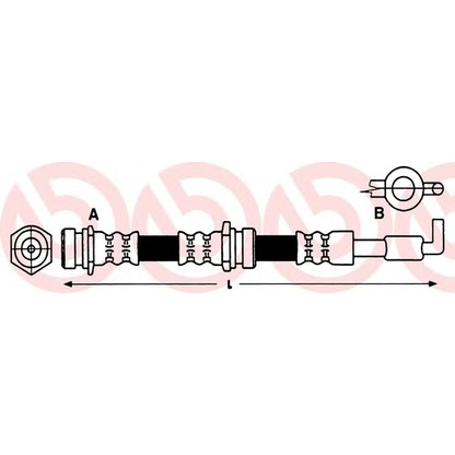 Foto Tubo flexible de frenos BREMBO T49047