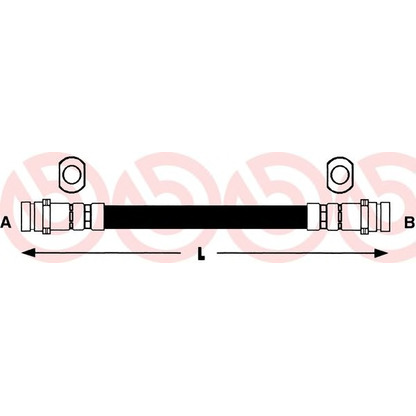 Zdjęcie Przewód hamulcowy elastyczny BREMBO T54022