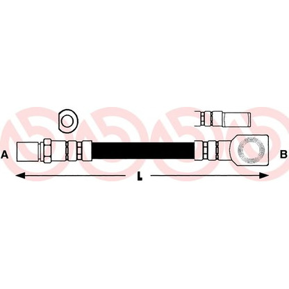 Photo Flexible de frein BREMBO T59052