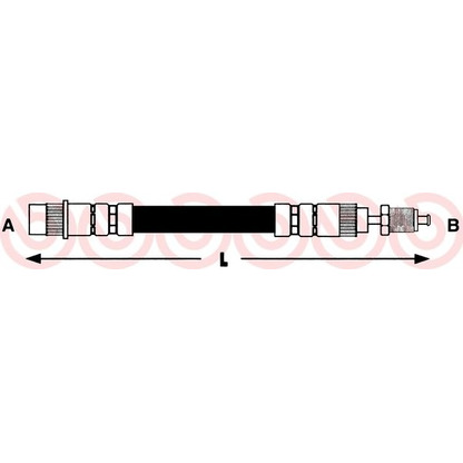 Photo Flexible de frein BREMBO T61045