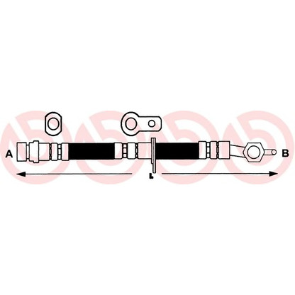 Zdjęcie Przewód hamulcowy elastyczny BREMBO T83019