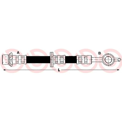 Zdjęcie Przewód hamulcowy elastyczny BREMBO T83027