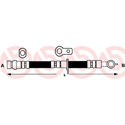 Фото Тормозной шланг BREMBO T83070