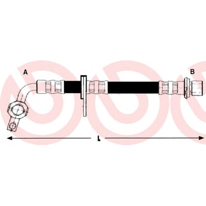 Zdjęcie Przewód hamulcowy elastyczny BREMBO T83095