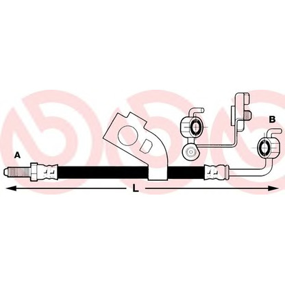 Foto Tubo flexible de frenos BREMBO T85011
