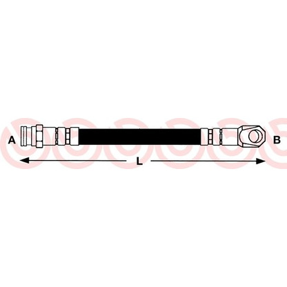 Zdjęcie Przewód hamulcowy elastyczny BREMBO T85015