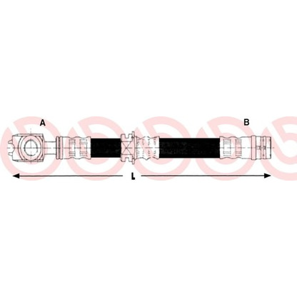 Photo Brake Hose BREMBO T85109