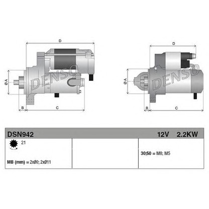 Foto Starter DENSO DSN942