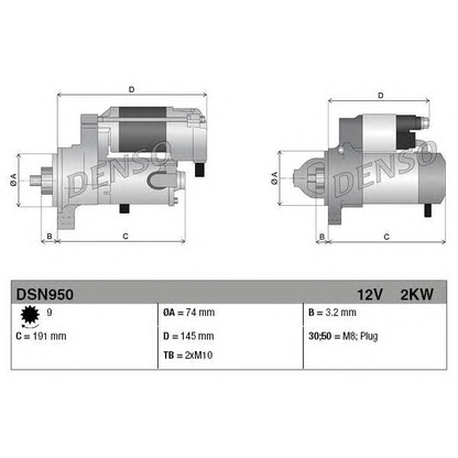 Foto Starter DENSO DSN950