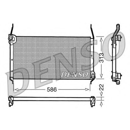 Foto Kondensator, Klimaanlage DENSO DCN09017