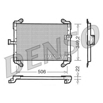 Foto Kondensator, Klimaanlage DENSO DCN09050